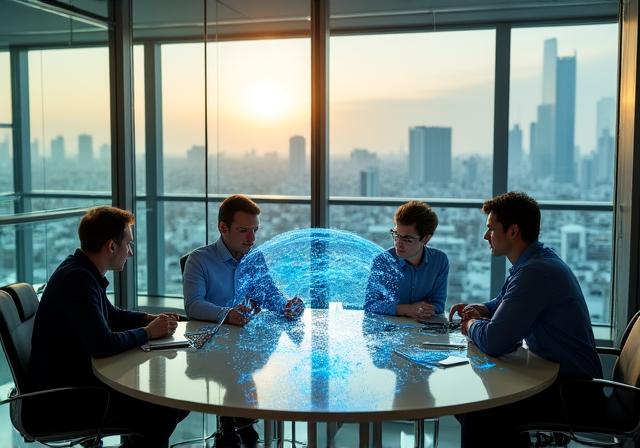 研究チームの議論